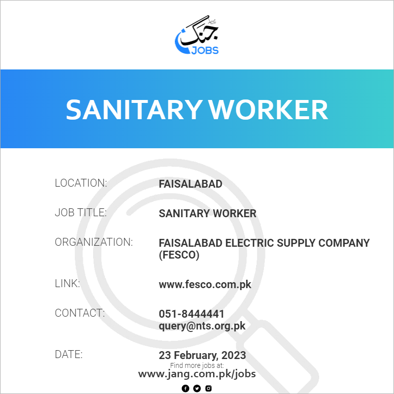 Sanitary Worker