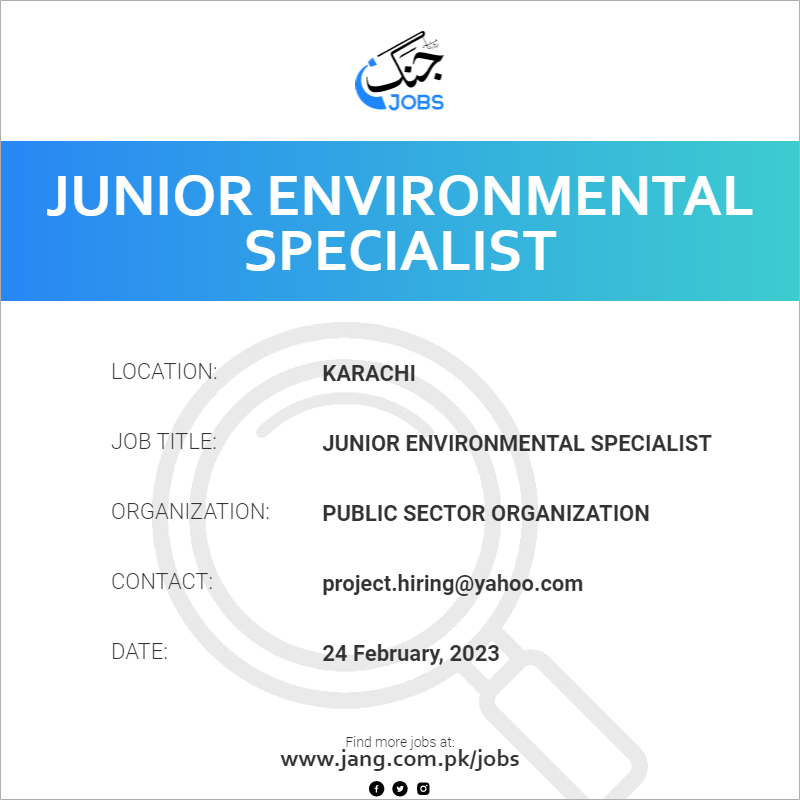 Junior Environmental Specialist