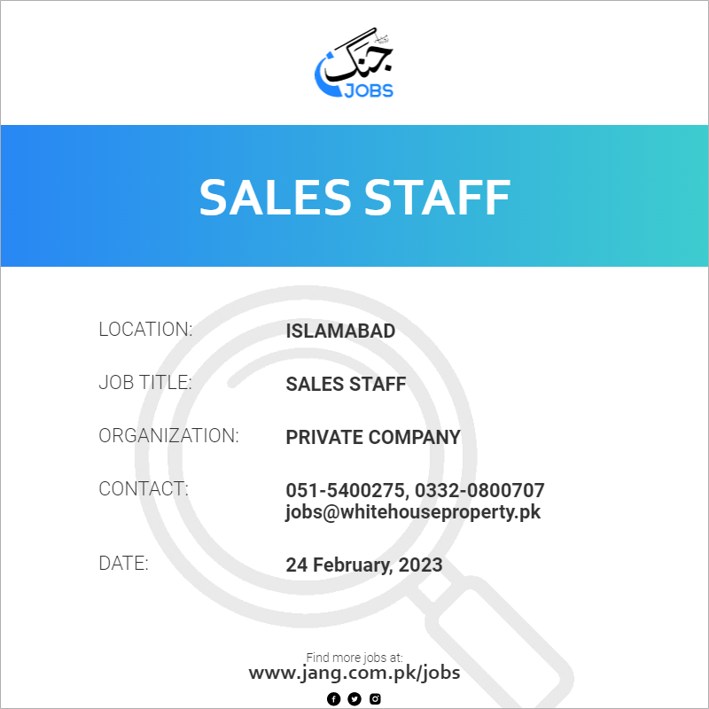 Sales Staff