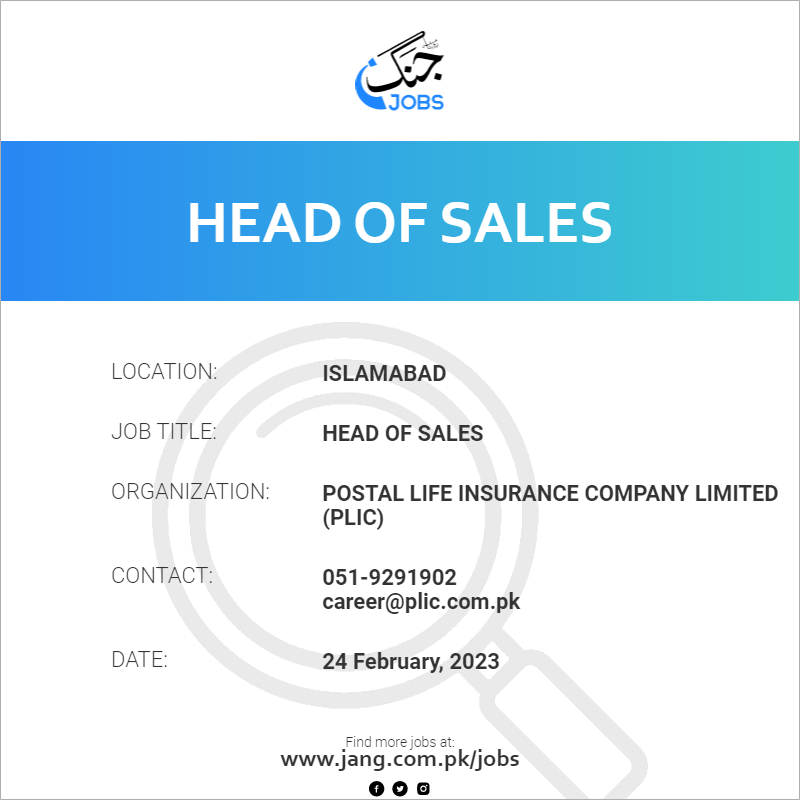 Head Of Sales