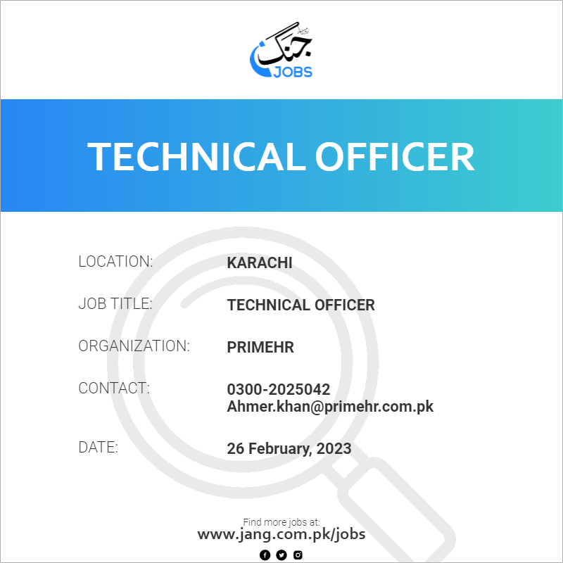 Technical Officer