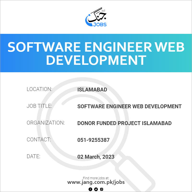 Software Engineer Web Development