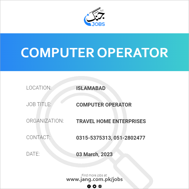 Computer Operator