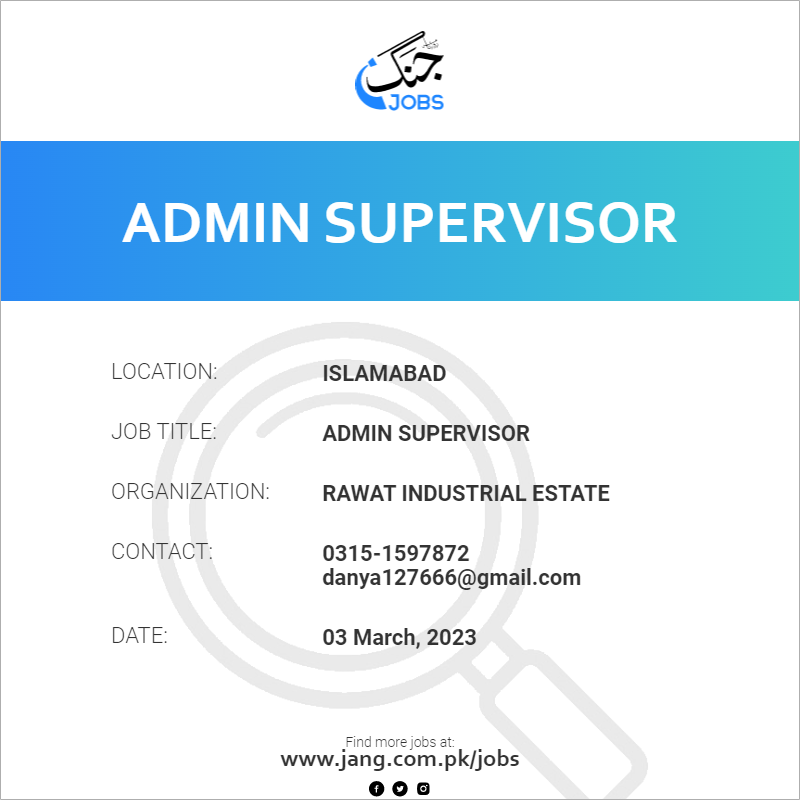 Admin Supervisor