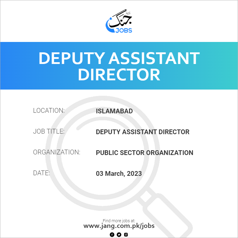 Deputy Assistant Director