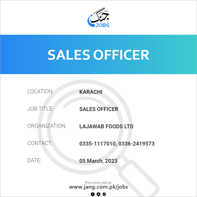 Sales Officer