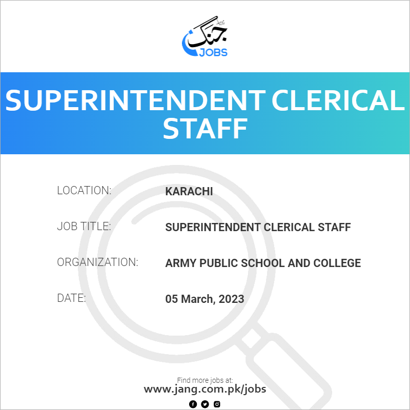 Superintendent Clerical Staff