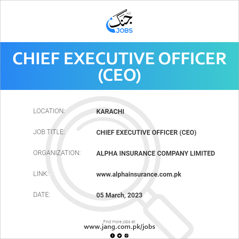 Chief Executive Officer (CEO)