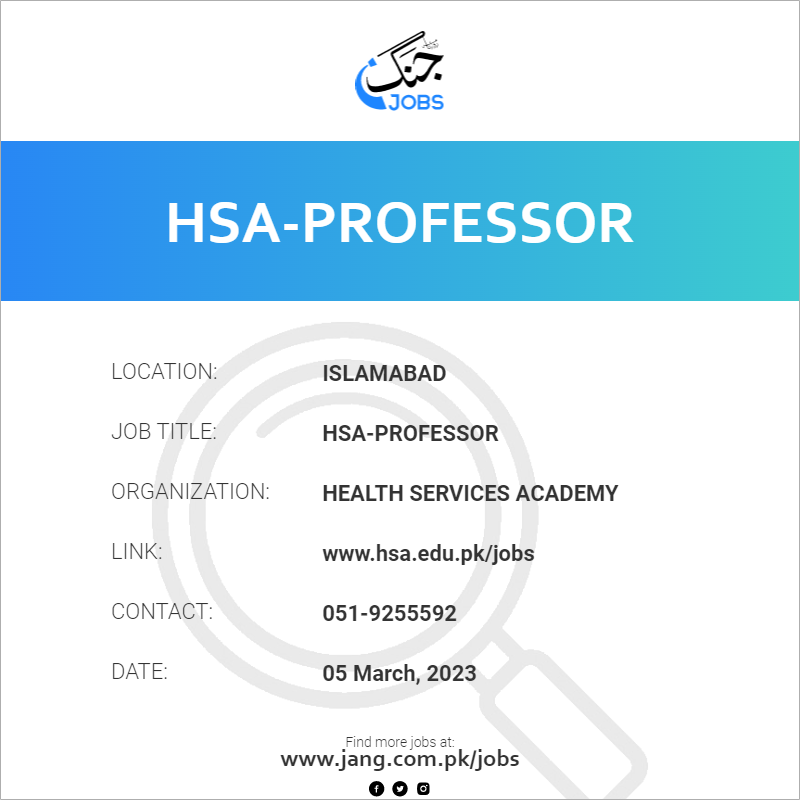 HSA-Professor