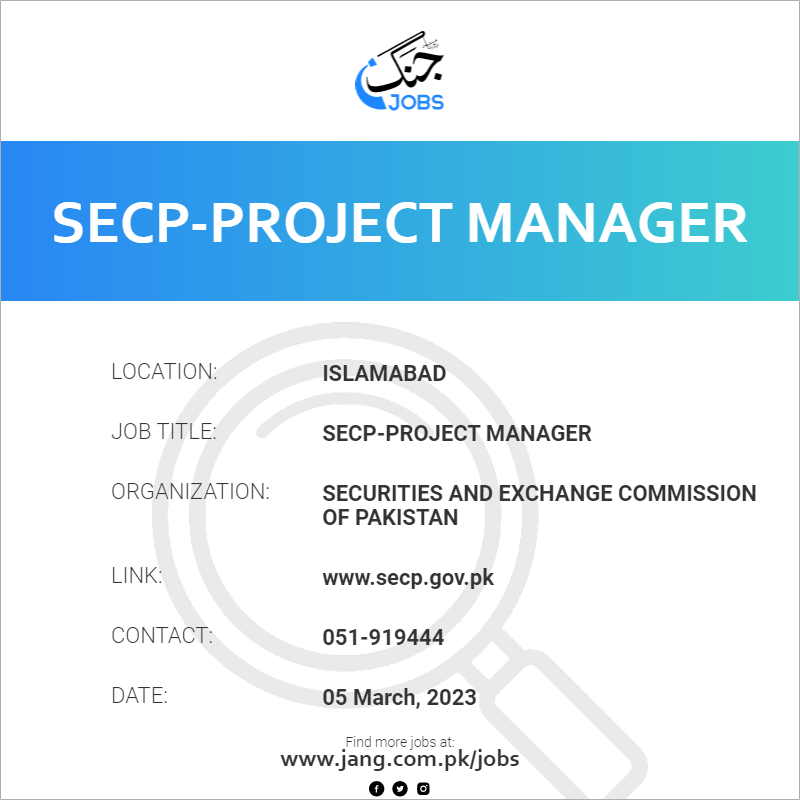SECP-Project Manager