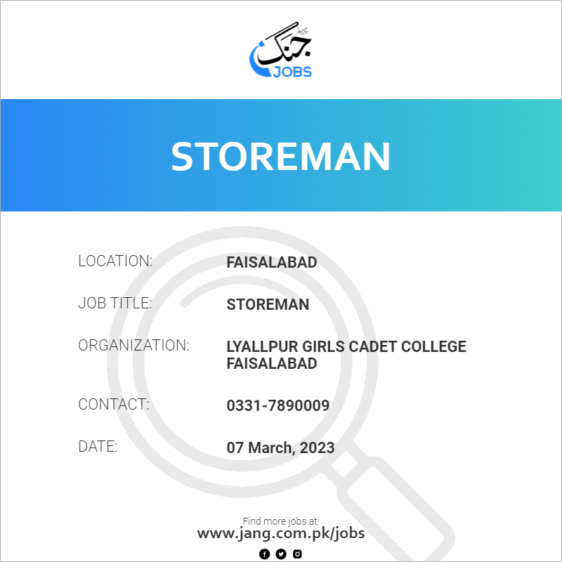 Storeman