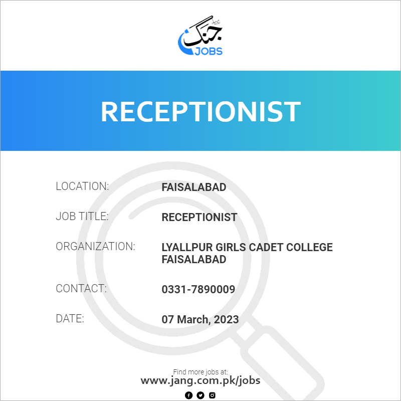 Receptionist