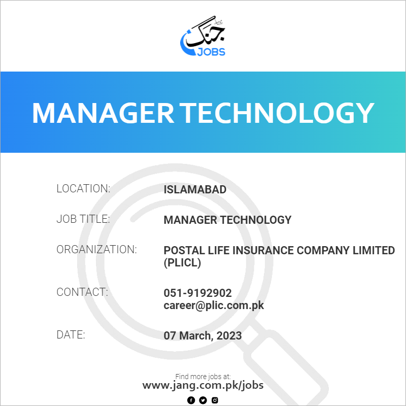 Manager Technology