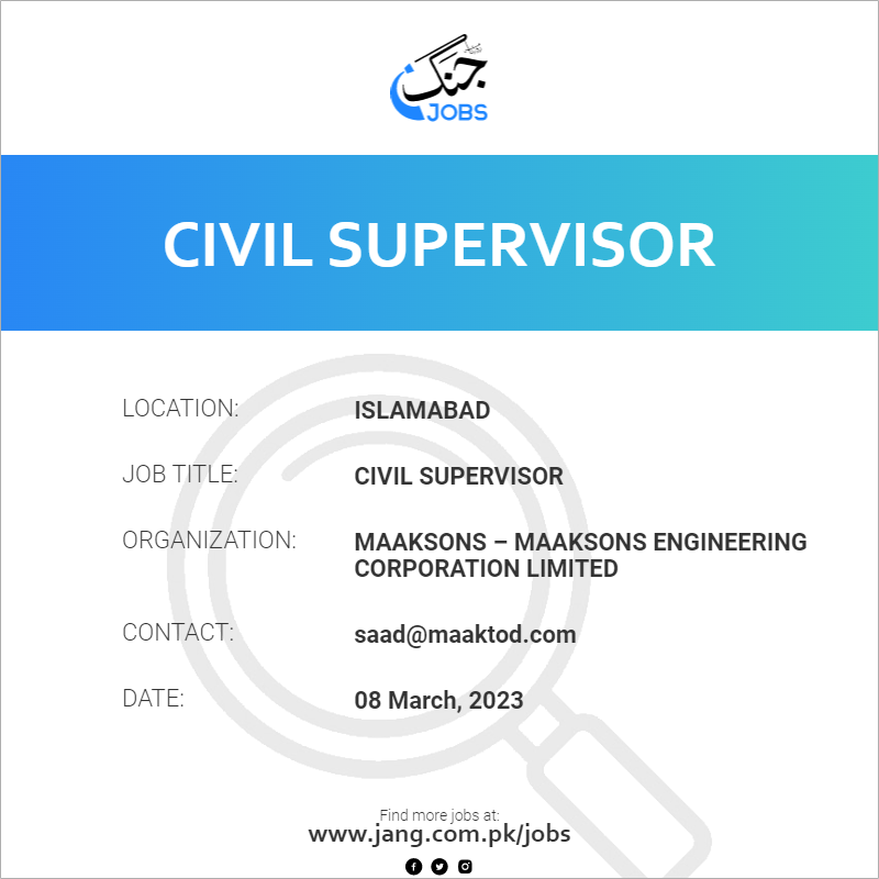 Civil Supervisor