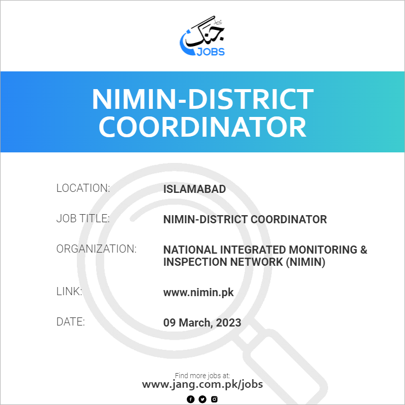 NIMIN-District Coordinator