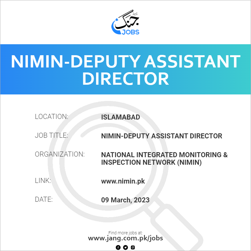 NIMIN-Deputy Assistant Director