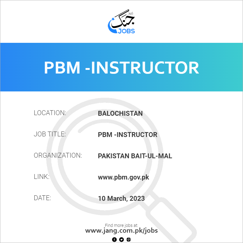 PBM -instructor