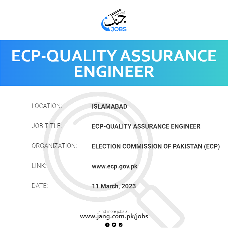 ECP-Quality Assurance Engineer