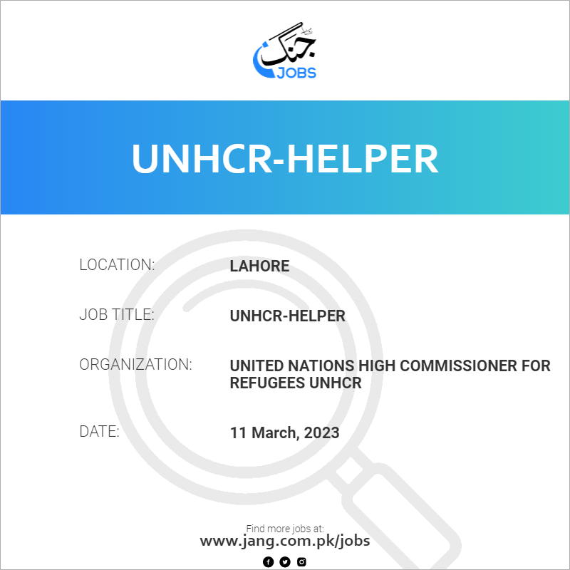 UNHCR-Helper