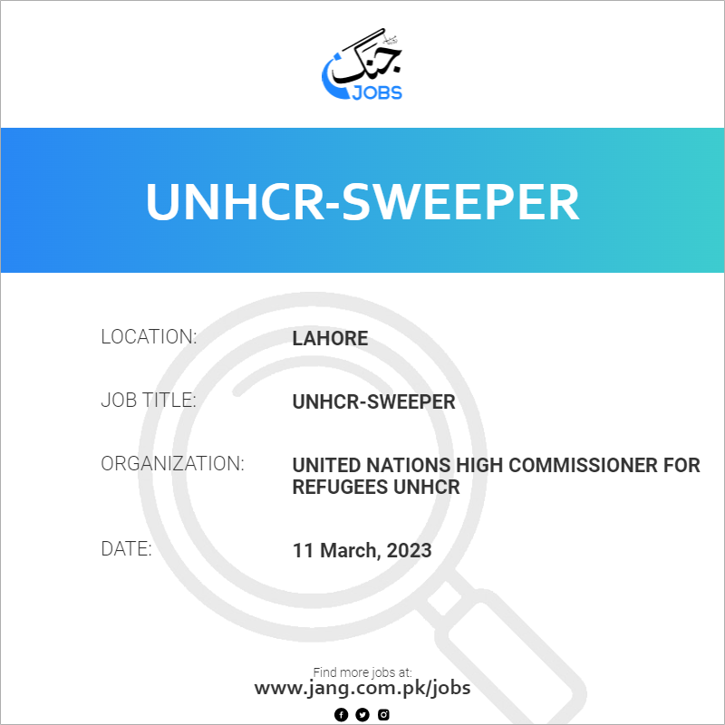 UNHCR-Sweeper