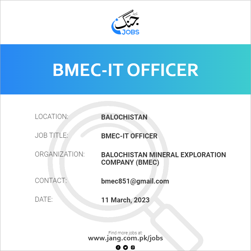 BMEC-IT Officer