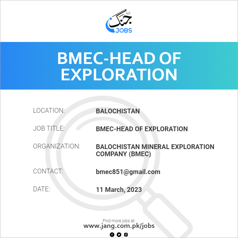 BMEC-Head Of Exploration