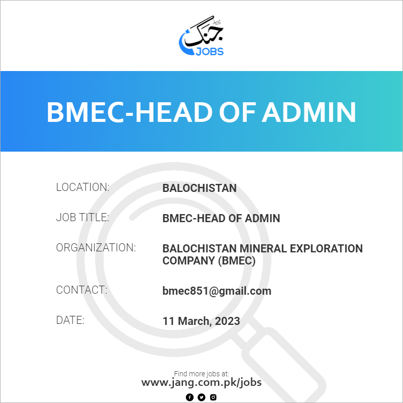 BMEC-Head Of Admin