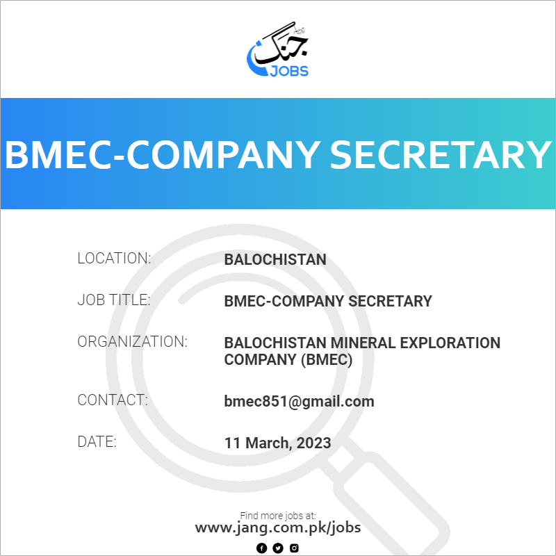 BMEC-Company Secretary