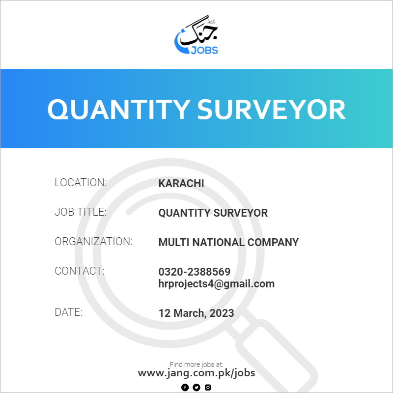 Quantity Surveyor