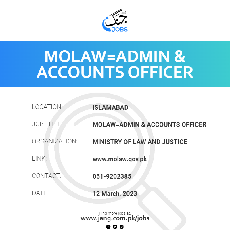 MOLAW=Admin & Accounts Officer