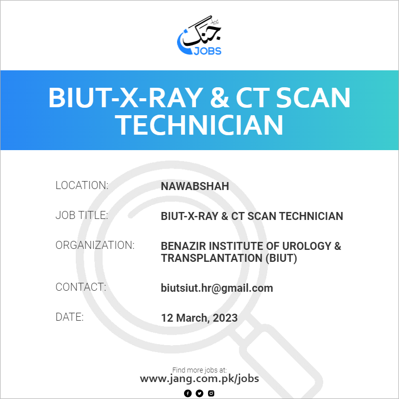 BIUT-X-Ray & CT Scan Technician