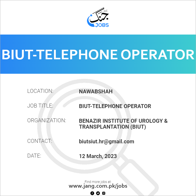 BIUT-Telephone Operator