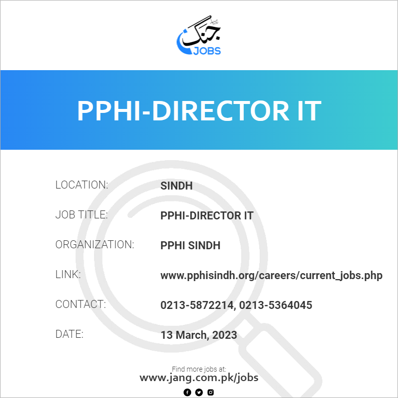PPHI-Director IT