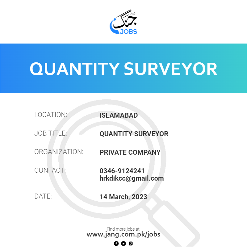 Quantity Surveyor