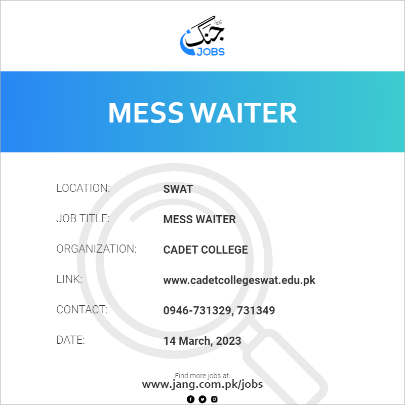 Mess Waiter