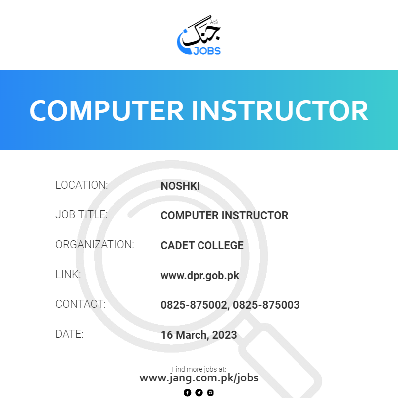 Computer Instructor