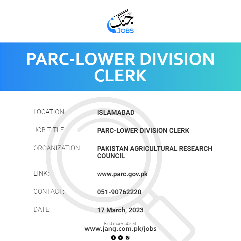 PARC-Lower Division Clerk