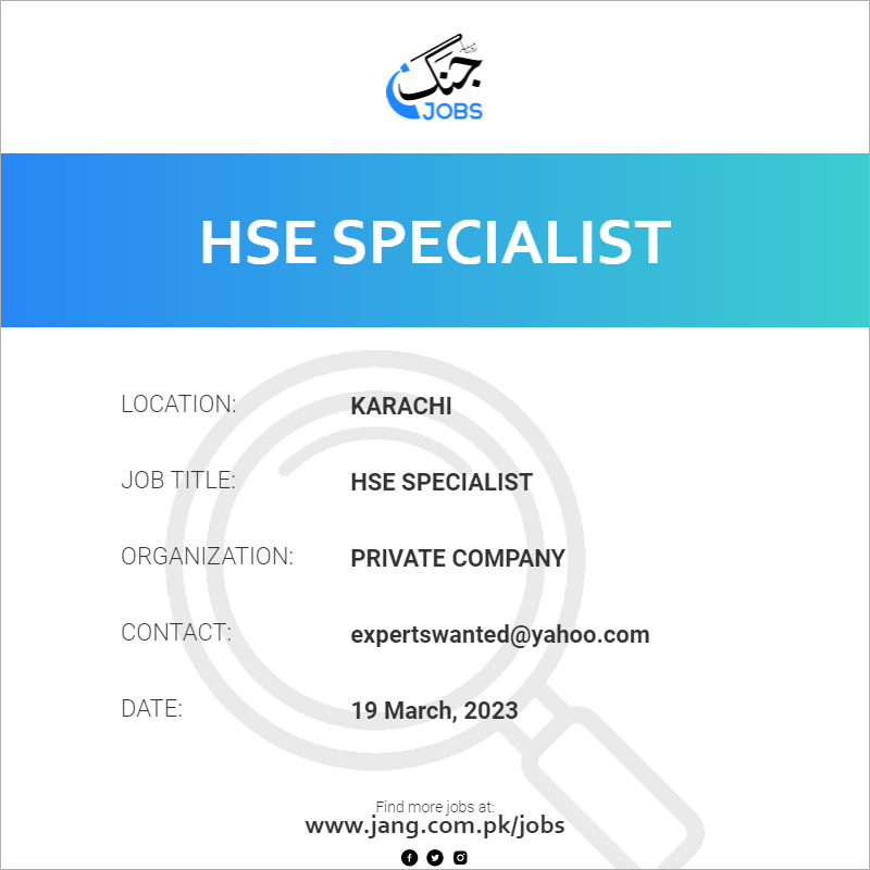 hse-specialist-job-private-company-jobs-in-karachi-61666