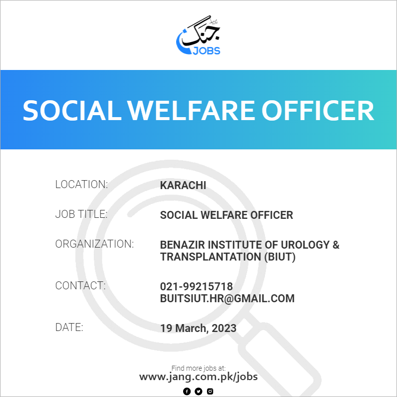 Social Welfare Officer