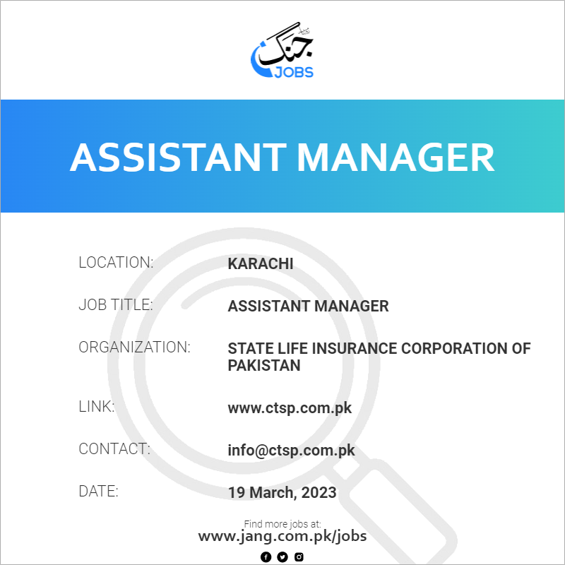 Assistant Manager