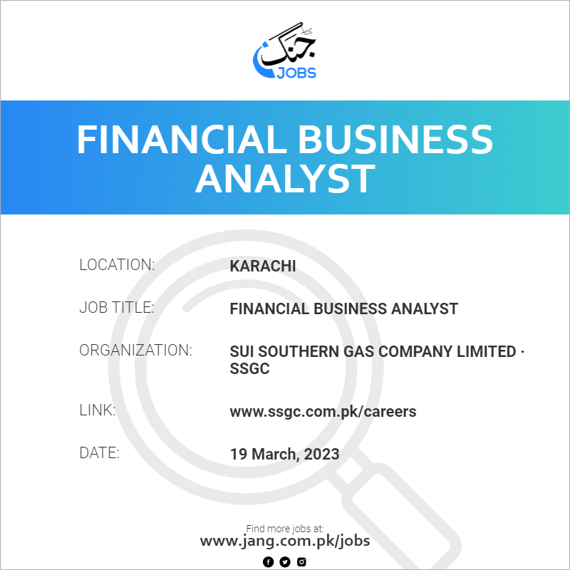 Financial Business Analyst