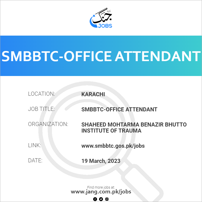 SMBBTC-Office Attendant