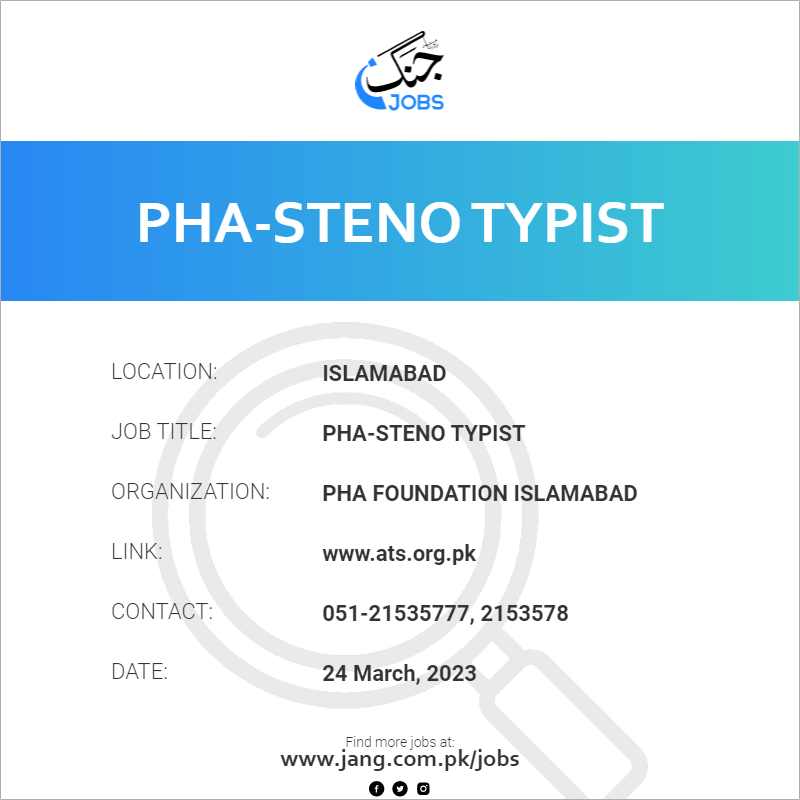 PHA-Steno typist