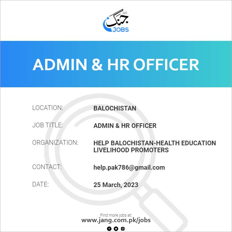 Admin & HR Officer