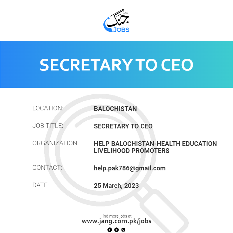 Secretary To CEO