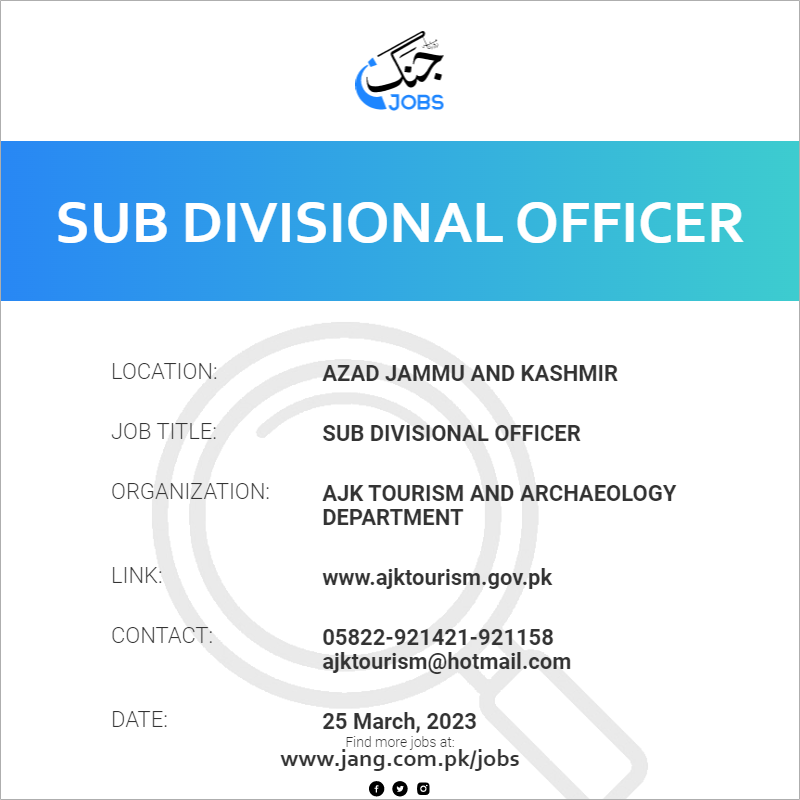 Sub Divisional Officer