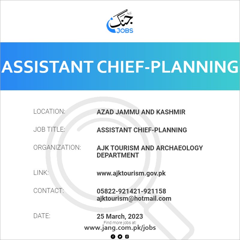 Assistant Chief-Planning