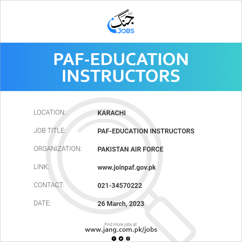PAF-Education Instructors