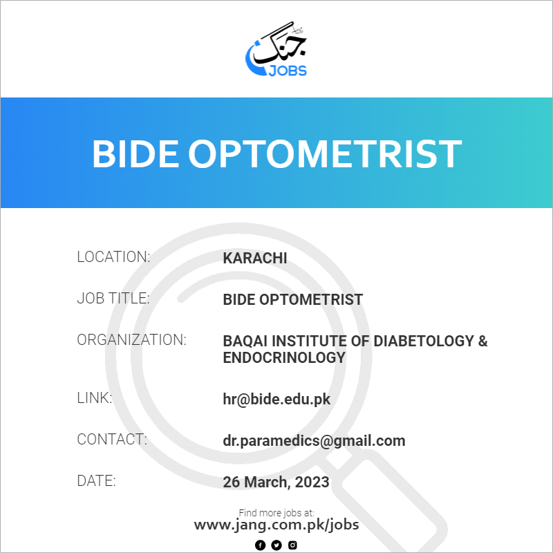 BIDE Optometrist