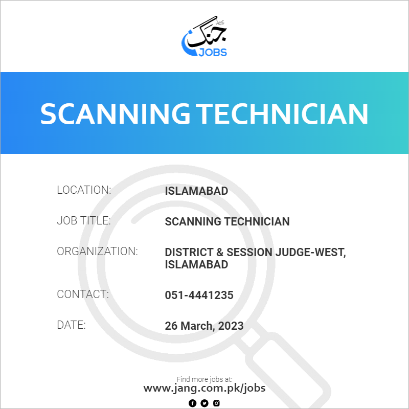 Scanning Technician